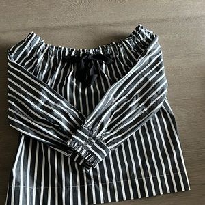 J Crew Off the Shoulder Shirt